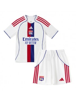 Billige Olympique Lyonnais Hjemmedraktsett Barn 2025-26 Kortermet (+ Korte bukser)